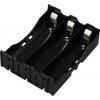 TRU COMPONENTS TC-13220712 bateriový držák 3x 18650 póly kontaktu (d x š x v) 78 x 60 x 21 mm