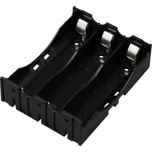 TRU COMPONENTS TC-13220712 bateriový držák 3x 18650 póly kontaktu (d x š x v) 78 x 60 x 21 mm