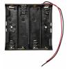 TRU COMPONENTS TC-13220716 bateriový držák 4x 18650 kabel (d x š x v) 76 x 79 x 21 mm