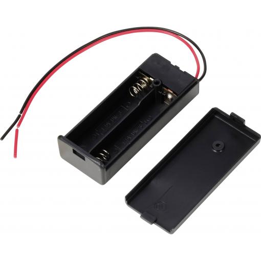 TRU COMPONENTS TC-13220664 bateriový držák 2x AAA kabel (d x š x v) 64 x 26 x 18 mm