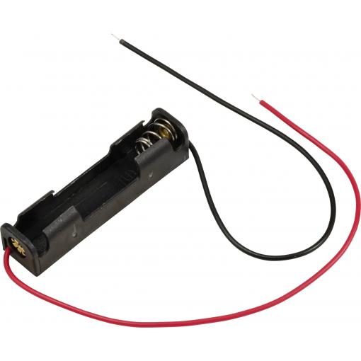 TRU COMPONENTS TC-13220656 bateriový držák 1x AAA kabel (d x š x v) 51 x 12 x 11 mm
