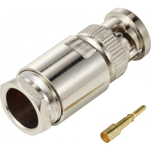 TRU COMPONENTS TC-12885916 BNC konektor zástrčka, rovná 50 Ω 1 ks
