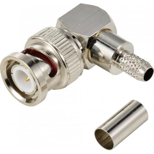 TRU COMPONENTS TC-12885940 BNC konektor zástrčka, zahnutá 50 Ω 1 ks
