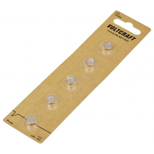 VOLTCRAFT LR 41 knoflíkový článek 1.5 V 35 mAh alkalicko-manganová AG3 5 ks