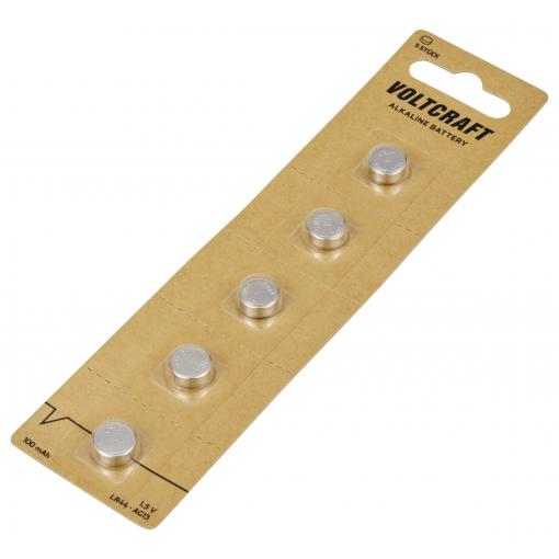 VOLTCRAFT LR 44 knoflíkový článek 1.5 V 100 mAh alkalicko-manganová VC-16108015 5 ks