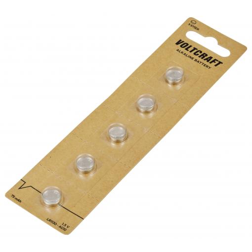 VOLTCRAFT LR 1130 knoflíkový článek 1.5 V 75 mAh alkalicko-manganová AG10 5 ks