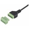 Renkforce USB-C® kabelový adaptér [1x USB-C® zásuvka - 1x Svorka] RF-6443954 30 cm PVC plášť
