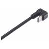 Renkforce USB-C® kabelový adaptér Zahnutá [1x USB-C® zástrčka - 1x Svorka] RF-6443970 30 cm PVC plášť