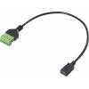 Renkforce USB 2.0 kabelový adaptér [1x mini USB 2.0 zásuvka B - 1x Svorka] RF-6443962 30 cm PVC plášť