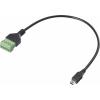 Renkforce USB 2.0 kabelový adaptér [1x mini USB 2.0 zástrčka B - 1x Svorka] RF-6443960 30 cm PVC plášť