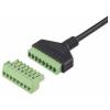 Renkforce RJ45 síťový kabelový adaptér [1x RJ45 zásuvka 8p8c - 1x Svorka] 30 cm černá