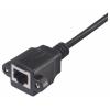 Renkforce RJ45 síťový kabelový adaptér [1x RJ45 zásuvka 8p8c - 1x Svorka] 30 cm černá