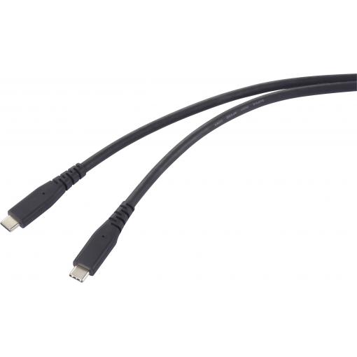 Renkforce Kabel USB-C USB 4.0 USB-C® 0.50 m černá krytí TPE RF-6662038