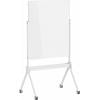 SpeaKa Professional magnetická skleněná tabule SP-MMW-001 (š x v) 904 mm x 1103 mm bílá vč. odkládací misky , Vč. magnetů čtyřramenná noha se 4 kolečky