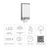 Steinel LED AUSSENLEUCHTE L 240 S EDELSTAHL 010461 venkovní nástěnné LED osvětlení s PIR detektorem LED žádná 9.3 W antracitově šedá