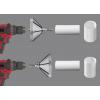 TOOLCRAFT TO-9612225 Odhrotovač bit Vnitřní odhrotovací nástroj 2 v 1 1 ks