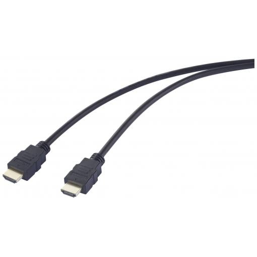 SpeaKa Professional HDMI kabel Zástrčka HDMI-A, Zástrčka HDMI-A 0.50 m černá SP-12816068 4K UHD HDMI kabel