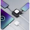 VOLTCRAFT UC-3C1A20W03 cestovní nabíječka, bezdrátová nabíječka, 1x USB A , 3x USB-C®, 20 W, Rychlé nabíjení, Dodávka energie, černá