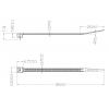TRU COMPONENTS TC-13340656, TC-RT-100-3.6-N, stahovací pásky, 3.6 mm, 100 mm, přírodní, rozpojitelná, chemická odolnost, 100 ks