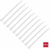 TRU COMPONENTS TC-13340656, TC-RT-100-3.6-N, stahovací pásky, 3.6 mm, 100 mm, přírodní, rozpojitelná, chemická odolnost, 100 ks