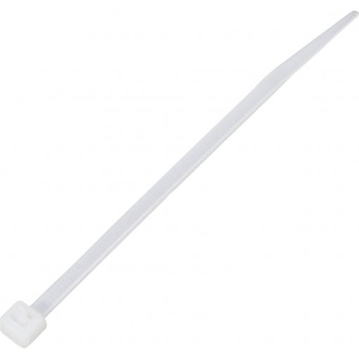 TRU COMPONENTS TC-13340656, TC-RT-100-3.6-N, stahovací pásky, 3.6 mm, 100 mm, přírodní, rozpojitelná, chemická odolnost, 100 ks
