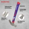WorkPro WP241010 kladivo s rozštěpem s ergonomickou rukojetí, tvrdé 337 g 1 ks