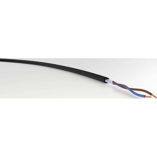 VER H05RR-F 2x0,75 Ri. 50 energetický kabel H05RR-F 2 x 0.75 mm² černá 50 m