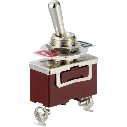 TRU COMPONENTS TC-12819620 páčkový spínač 250 V/AC 15 A 1x zap/vyp s aretací 1 ks