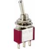 TRU COMPONENTS TC-12819604 páčkový spínač 125 V/AC, 250 V/AC 6 A 1x zap/vyp/zap s aretací 1 ks