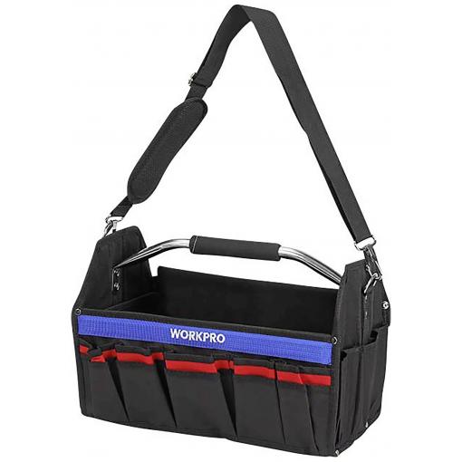 WorkPro WP281011 Brašna na nářadí – prázdná, (d x š x v) 410 x 235 x 270 mm
