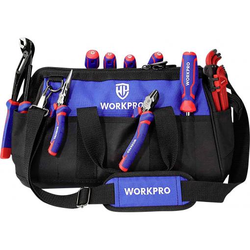 WorkPro WP281007 Brašna na nářadí – prázdná, (d x š x v) 410 x 230 x 270 mm