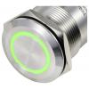 TRU COMPONENTS TC-PS223P10YSSG12T M12 MALE CONNECTOR, TC-12835308 piezo tlačítko, 22 mm, 24 V, 0.2 A, 1 ks