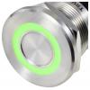 TRU COMPONENTS TC-TS22A10YSSG12M12 MALE CONNECTOR, TC-12835300 senzorová tlačítka, 22 mm, 24 V, 0.5 A, 1 ks