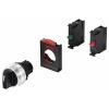 TRU COMPONENTS TC-12835256 ONPOW26BK-X/21 přepínač - čelní prvek otočný přepínač černá 2 x 90 ° 1 ks