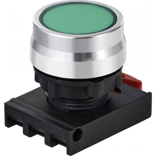 TRU COMPONENTS TC-12835228 ONPOW26BK-G tlačítko - čelní prvek tlačítko zelená 1 ks