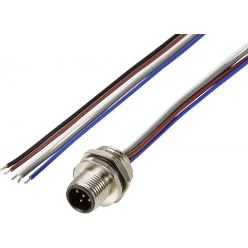 TRU COMPONENTS Vestavná zástrčka pro čidlo/aktuátor, TC-12833036, piny: 5, 0.5 m, 1 ks