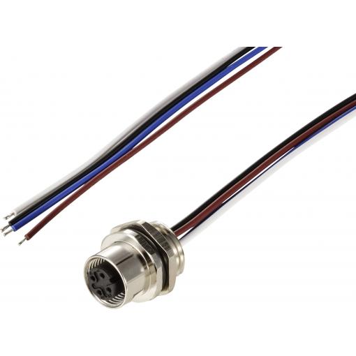 TRU COMPONENTS Vestavná zásuvka pro čidlo/aktuátor, TC-12833216, piny: 4, 0.5 m, 1 ks