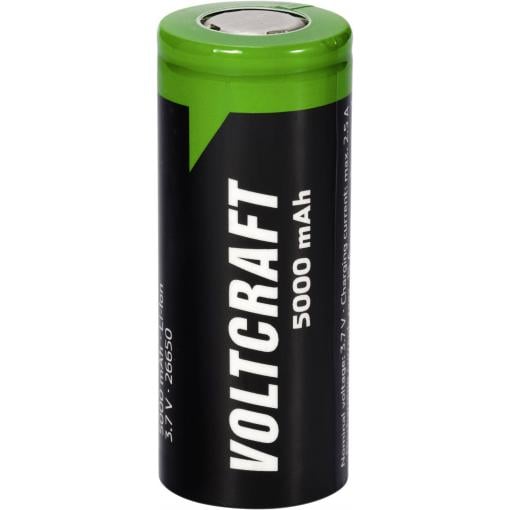 VOLTCRAFT VC-26650 speciální akumulátor 26650 Flat-Top lithiová 3.7 V 5000 mAh 1 ks