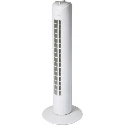 Sygonix sloupový ventilátor 50 W (Ø x v) 270 mm x 805 mm bílá otočný, s časovačem