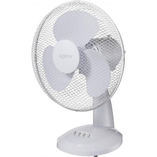 Sygonix stolní ventilátor 40 W (Ø x v) 237 mm x 460 mm bílá