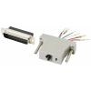 TRU COMPONENTS D-SUB adaptér D-SUB zástrčka 25pólová - RJ45 zásuvka 1 ks