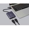 Renkforce RF-6418198 USB-C® / HDMI adaptér [1x USB A, USB-C® - 2x HDMI®] šedá 4K UHD 15 cm
