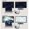 Renkforce RF-6418198 USB-C® / HDMI adaptér [1x USB A, USB-C® - 2x HDMI®] šedá 4K UHD 15 cm