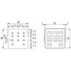 Finder 92.13 patice pro relé Finder řada 62, Finder 62.31 , Finder 62.32, Finder 62.33, (d x š x v) 38 x 36 x 18.5 mm, Tray, 1 ks