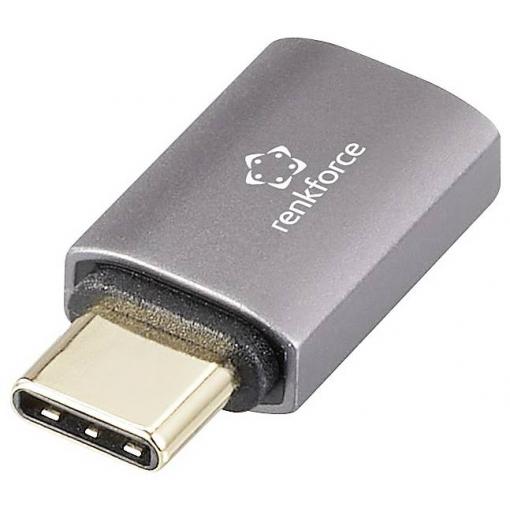 Renkforce USB3®, USB-C® adaptér [1x USB-C® zástrčka - 1x USB-C® zásuvka] RF-3778880 8K UHD
