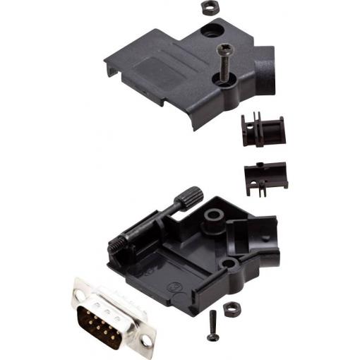 encitech D45PK-P-09-DBP-K 6355-0034-01 sada D-SUB kolíkové lišty 45 ° Pólů: 9 pájecí kalíšek 1 sada