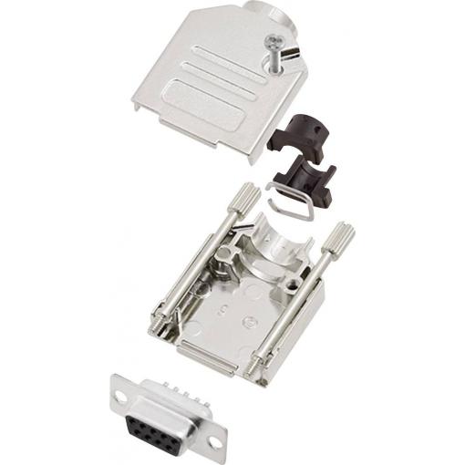encitech DTCK09-DBS-K 6355-0061-11 sada D-SUB zásuvková lišta 180 ° Pólů: 9 pájecí kalíšek 1 sada