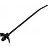 TRU COMPONENTS TC-13030692, TC-WM-100-2.5-UVB-B, stahovací pásky, 2.5 mm, 100 mm, černá, s křídlovým uzávěrem, odolná vůči UV záření, chemická odolnost, 100 ks