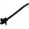 TRU COMPONENTS TC-13030700, TC-WM-100-4.8-UVB-B, stahovací pásky, 4.8 mm, 100 mm, černá, s křídlovým uzávěrem, odolná vůči UV záření, chemická odolnost, 100 ks