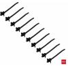 TRU COMPONENTS TC-13030700, TC-WM-100-4.8-UVB-B, stahovací pásky, 4.8 mm, 100 mm, černá, s křídlovým uzávěrem, odolná vůči UV záření, chemická odolnost, 100 ks